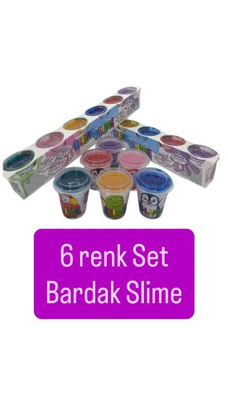SİNO 6 RENK 6LI BARDAK SLİME